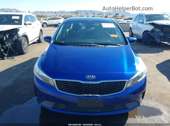 3KPFK4A72HE068083 2017 KIA FORTE Blue ხელსაწყოთა პანელის ხედი