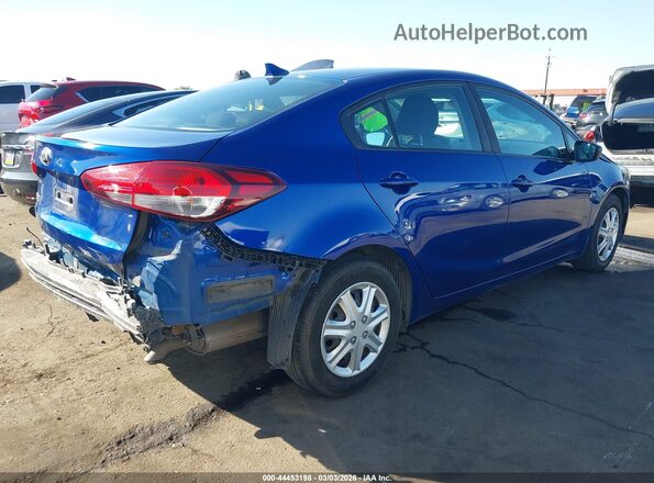 3KPFK4A72HE068083 2017 KIA FORTE Blue უკანა მარჯვენა