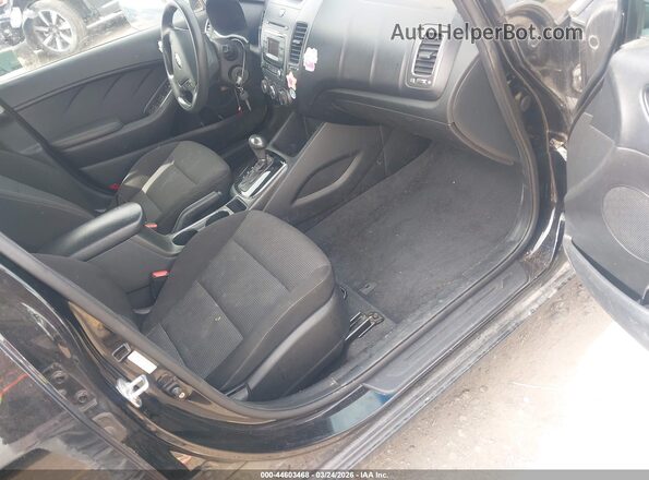 3KPFK4A78HE043835 2017 KIA FORTE Black Front interior view