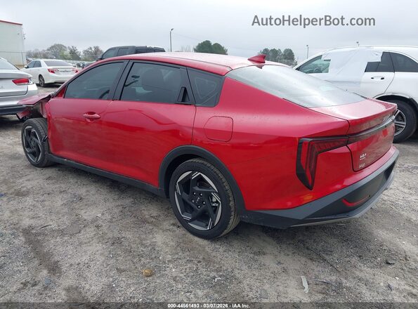 3KPFU4DE3SE177745 2025 KIA K4 Red Задня ліва чверть