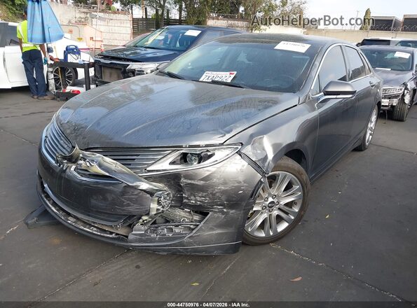 3LN6L2LU0GR620722 2016 LINCOLN MKZ HYBRID Gray Przód lewy