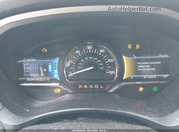 3LN6L2LU1GR633642 2016 LINCOLN MKZ HYBRID Gray Rear seats view