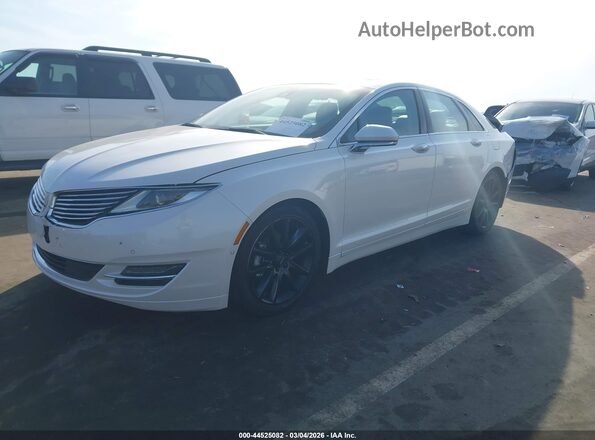 3LN6L2LU2GR606062 2016 LINCOLN MKZ HYBRID White Передня ліва чверть