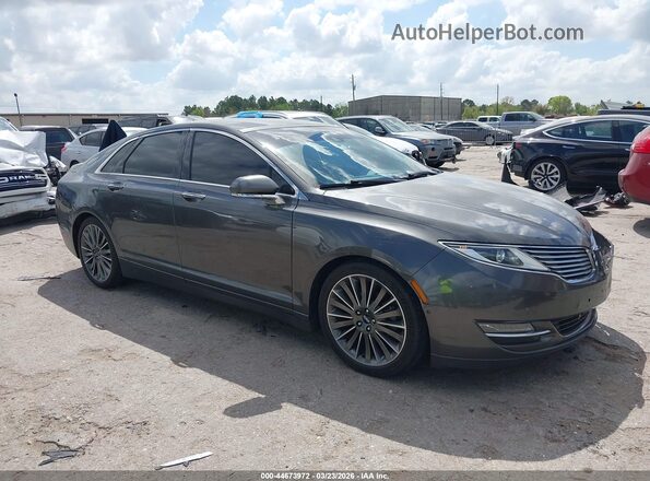 3LN6L2LU5GR600918 2016 LINCOLN MKZ HYBRID Gray Вид задньої частини салону