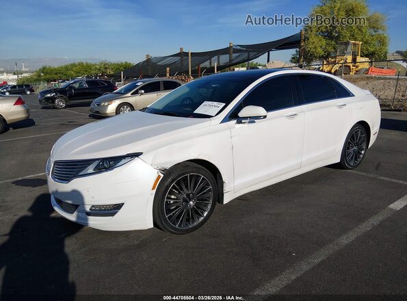 3LN6L2LU9GR629032 2016 LINCOLN MKZ HYBRID White Передня ліва чверть