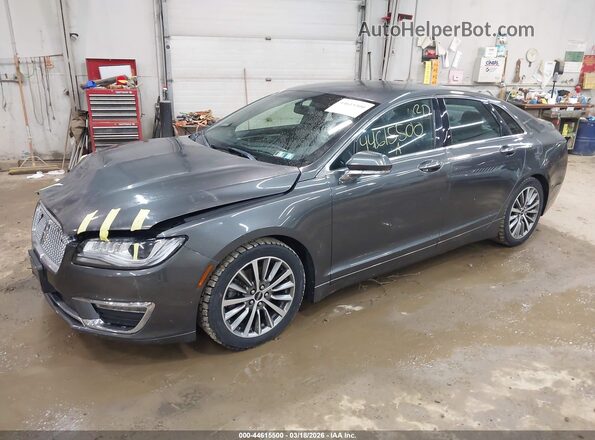 3LN6L5B93JR620381 2018 LINCOLN MKZ Gray Առջևի ձախ երեք քառորդ տեսարան