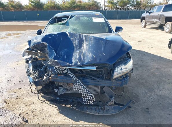 3LN6L5F95JR615662 2018 LINCOLN MKZ Dark Blue Вид щитка приладів