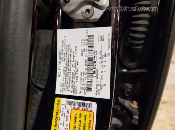 3LN6L5F97JR629322 2018 LINCOLN MKZ Black Vista del compartimento del motor