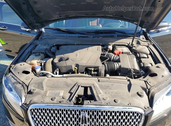 3LN6L5FC7JR627095 2018 LINCOLN MKZ Black უკანა სალონის ხედი