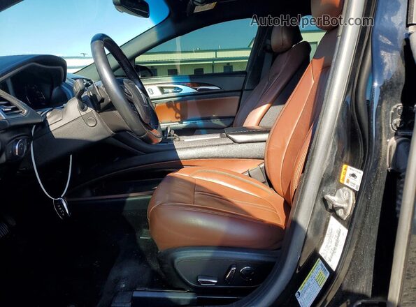 3LN6L5FC7JR627095 2018 LINCOLN MKZ Black წინა სალონის ხედი