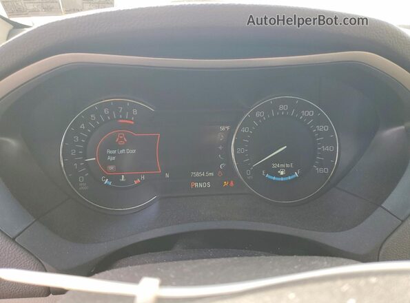 3LN6L5FC7KR613604 2019 LINCOLN MKZ Blue Instrument cluster view