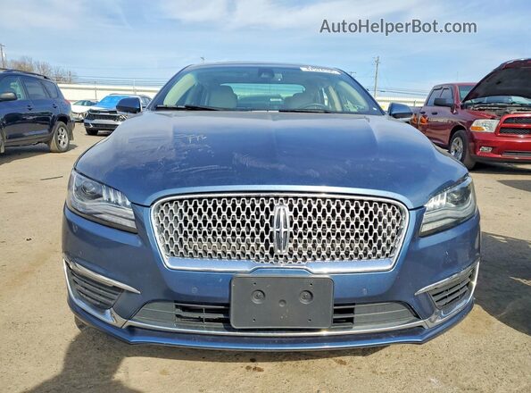 3LN6L5FC7KR613604 2019 LINCOLN MKZ Blue Front view