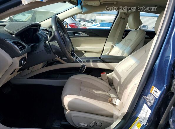 3LN6L5FC7KR613604 2019 LINCOLN MKZ Blue Front interior view