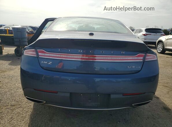 3LN6L5FC7KR613604 2019 LINCOLN MKZ Blue Rear view