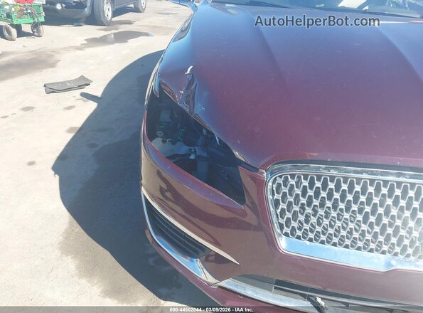 3LN6L5KU5HR657222 2017 LINCOLN MKZ HYBRID Maroon წინა ხედი