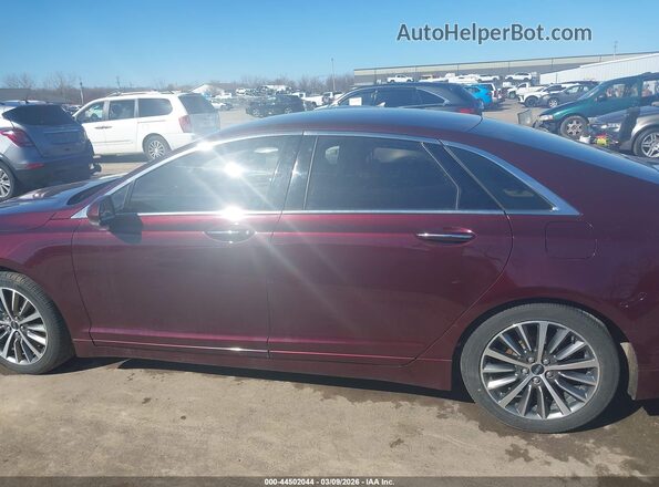 3LN6L5KU5HR657222 2017 LINCOLN MKZ HYBRID Maroon სალონის 360-გრადუსიანი ხედი