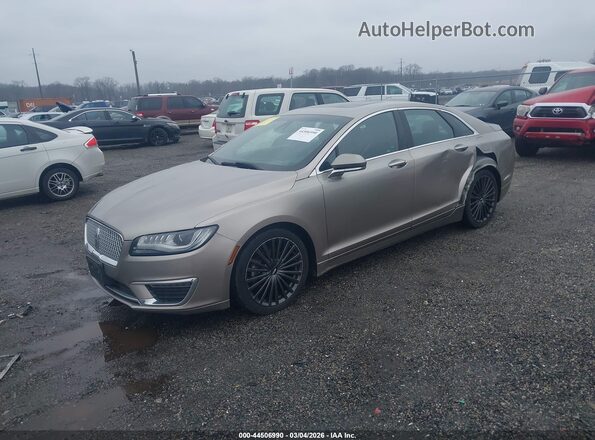3LN6L5MU2JR603850 2018 LINCOLN MKZ HYBRID Tan Vista tres cuartos delantera izquierda