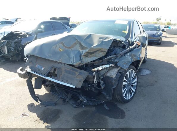 3LN6L5MU4HR655460 2017 LINCOLN MKZ HYBRID Gray Front view