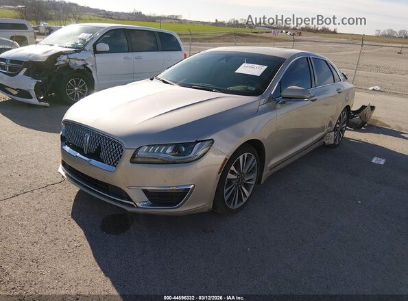 3LN6L5MU9HR656958 2017 LINCOLN MKZ HYBRID Желто-коричневый Передняя левая четверть