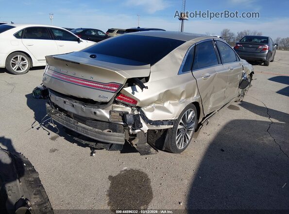 3LN6L5MU9HR656958 2017 LINCOLN MKZ HYBRID Желто-коричневый Задняя правая четверть