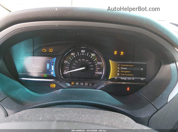 3LN6L5MU9HR656958 2017 LINCOLN MKZ HYBRID Желто-коричневый Вид задних сидений