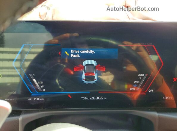 3MF13DM09P8D02560 2023 BMW M2 Blue Вид щитка приладів