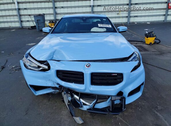 3MF13DM09P8D02560 2023 BMW M2 Blue Вид спереду