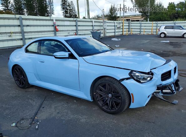 3MF13DM09P8D02560 2023 BMW M2 Blue Передня права чверть