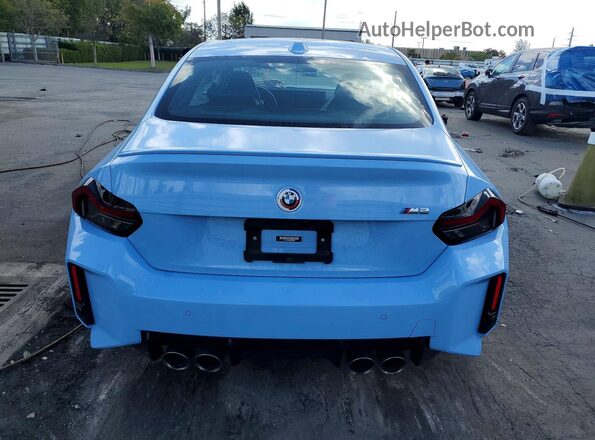 3MF13DM09P8D02560 2023 BMW M2 Blue Вид ззаду