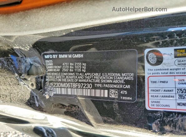 3MF23DM06T8F97230 2026 BMW M2 Black Widok komory silnika