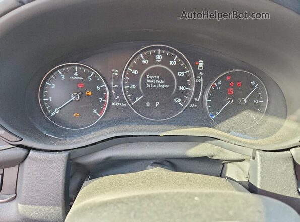 3MVDMABL4MM204501 2021 MAZDA CX-30 White Instrument cluster view