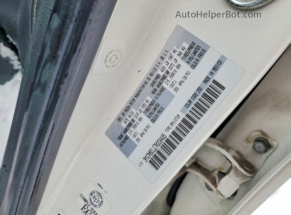 3MVDMBCL2MM208485 2021 MAZDA CX-30 White VIN կոդի պիտակի տեսք