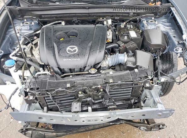 3MVDMBDM5MM228835 2021 MAZDA CX-30 Blue Vista del compartimento del motor