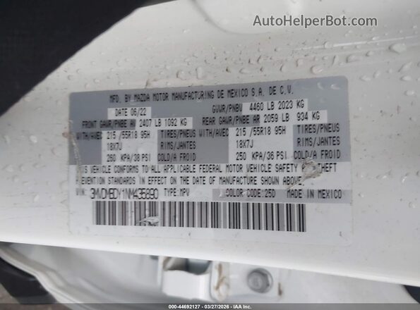 3MVDMBDY1NM435890 2022 MAZDA CX-30 Белый Вид подкапотного пространства