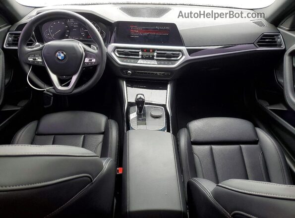 3MW23CM00N8C66186 2022 BMW 2 SERIES Black Առջևի վահանակի տեսք
