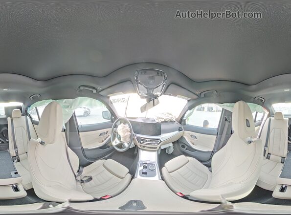 3MW49FF00P8D47231 2023 BMW M3 White VIN კოდის სტიკერის ხედი
