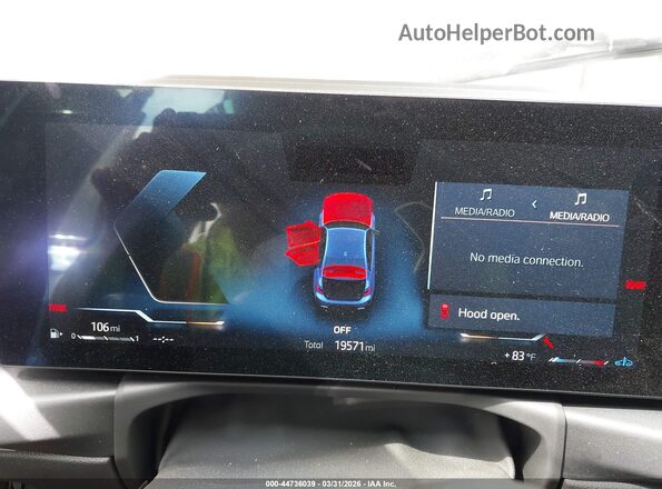 3MW49FF01R8E14857 2024 BMW M3 Blue Rear seats view
