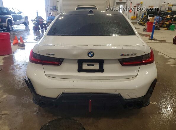 3MW49FF09R8E04688 2024 BMW M3 White Вид ззаду