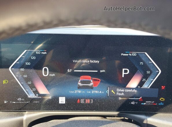 3MW49FS00R8E78054 2024 BMW M3 Teal Vista del cuadro de instrumentos