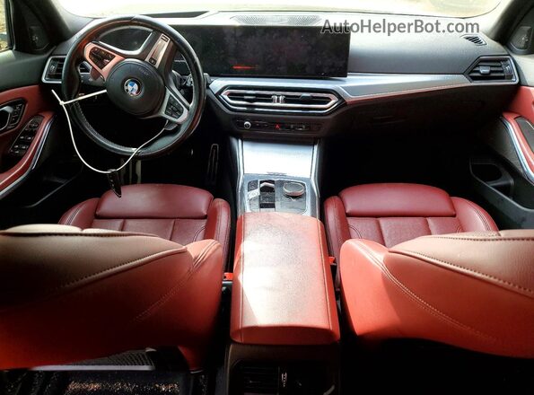 3MW49FS01P8D04510 2023 BMW M3 Black წინა პანელის ხედი