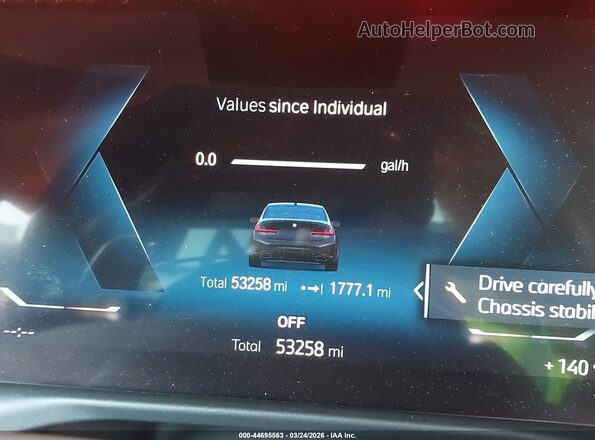3MW49FS06P8C90071 2023 BMW M3 Черный Вид задних сидений