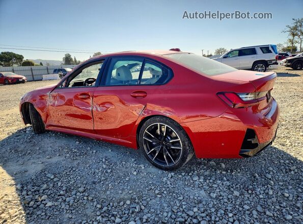 3MW49FS06P8D32125 2023 BMW M3 Red Trasero izquierdo