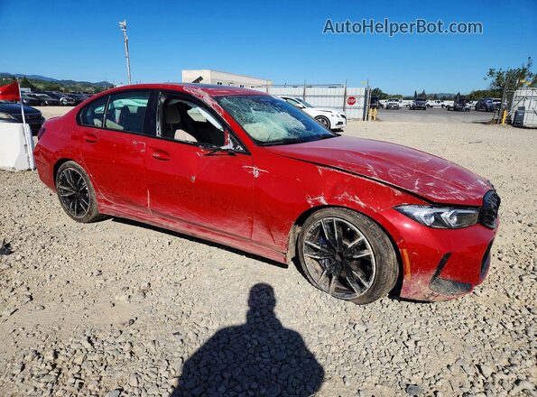 3MW49FS06P8D32125 2023 BMW M3 Red Delantero derecho