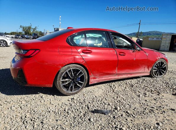 3MW49FS06P8D32125 2023 BMW M3 Red Trasero derecho