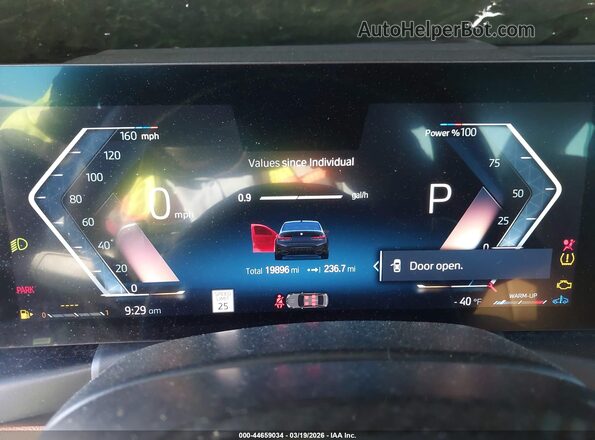 3MW49FS06R8E21891 2024 BMW M3 Black Вид задніх сидінь