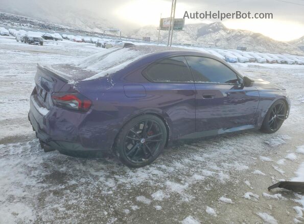 3MW53CM00N8C72969 2022 BMW M2 Purple Rear right