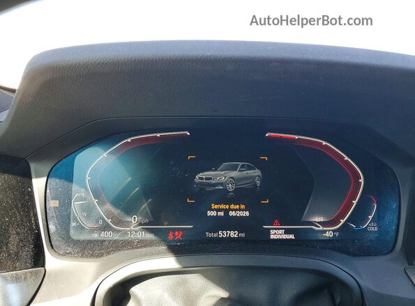 3MW5R1J00M8C17900 2021 BMW 7 SERIES Gray Instrument cluster view