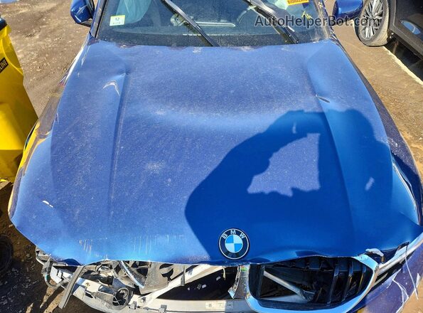 3MW5R7J00M8B87297 2021 BMW 3 SERIES Blue Սալոնի հետևի տեսք