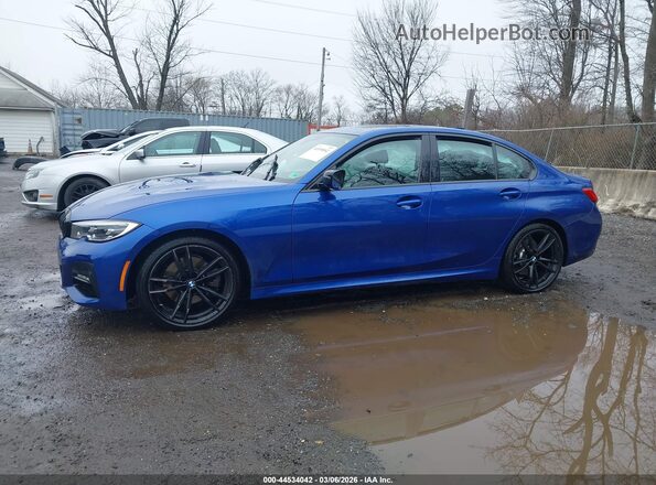 3MW5R7J02M8C19294 2021 BMW 7 SERIES Blue Вид задньої частини салону