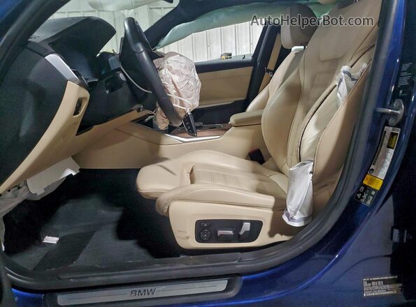 3MW5R7J04L8B04047 2020 BMW 3 SERIES Blue Սալոնի դիմացի տեսք